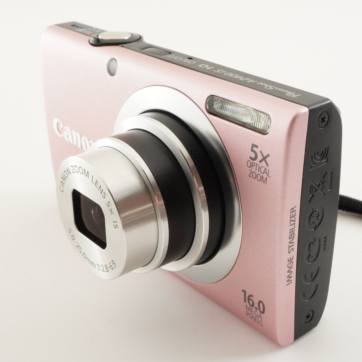 Canon PowerShot A2400 IS Pink With 4GB SDHC Card Digital Camera from Japan #8570