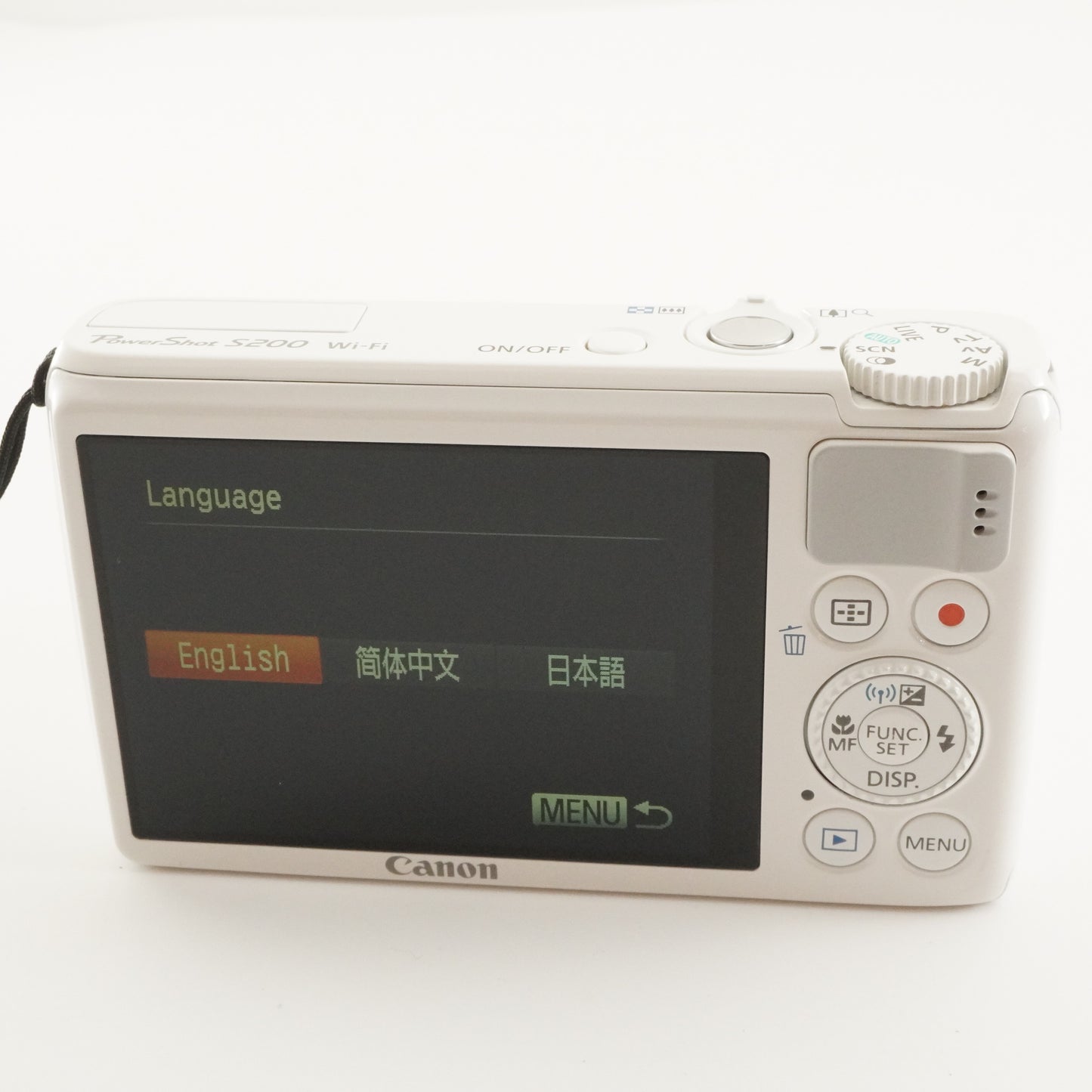 Canon PowerShot S200 White With 4GB SDHC Card Digital Camera from Japan #8571