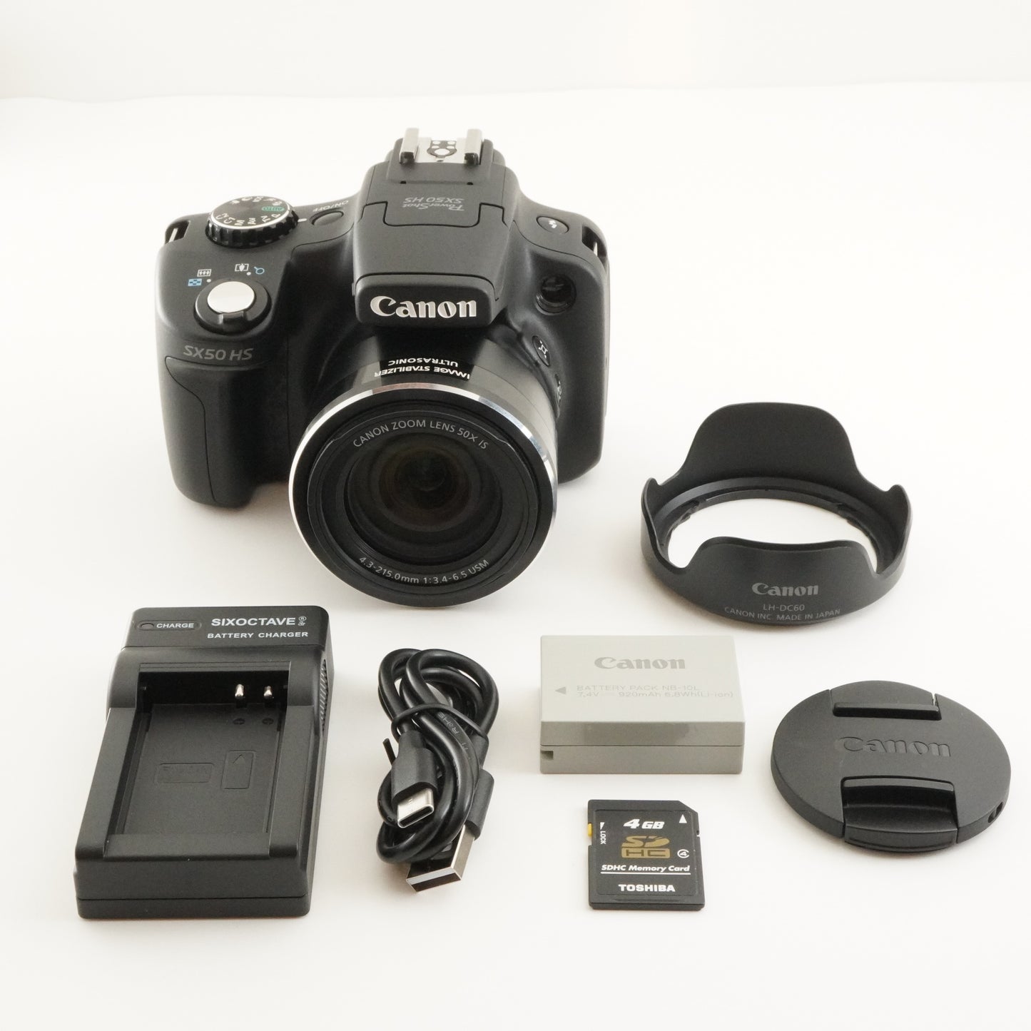 Canon PowerShot SX50 HS With 4GB SDHC Card Digital Camera from Japan #8572