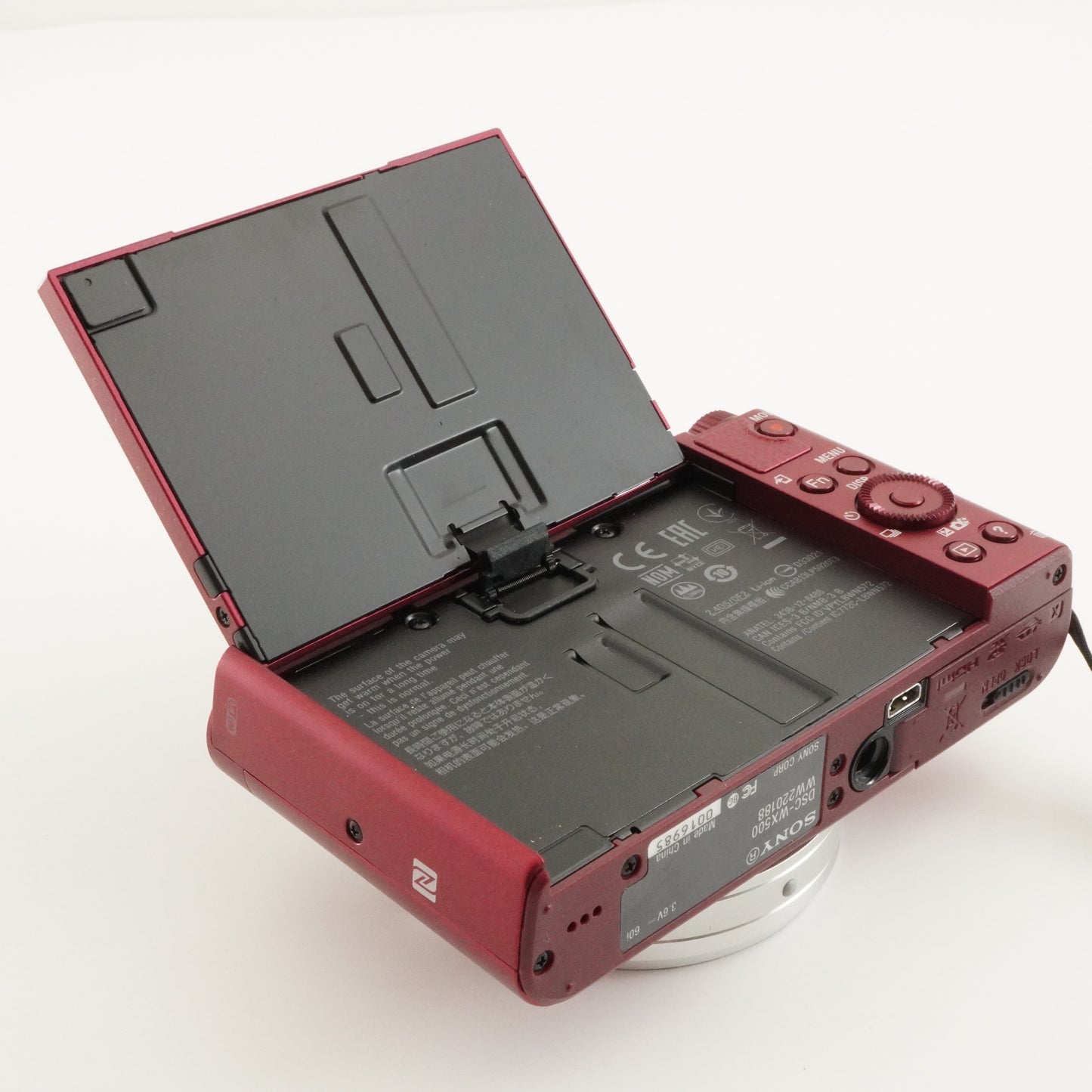 SONY Cyber-shot DSC-WX500 Red + Case + 4GB SDHC Card from Japan #8575