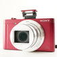 SONY Cyber-shot DSC-WX500 Red + Case + 4GB SDHC Card from Japan #8575
