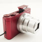 SONY Cyber-shot DSC-WX500 Red + Case + 4GB SDHC Card from Japan #8575