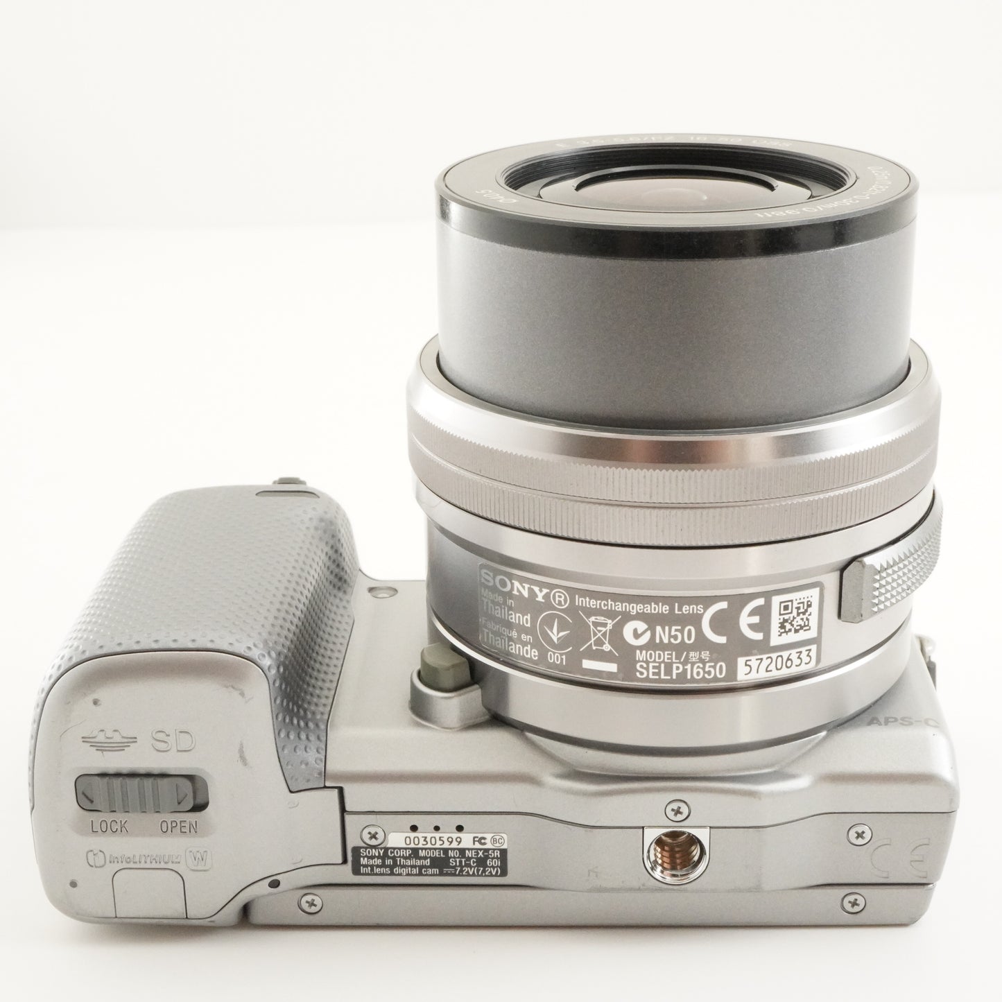 [3,596 Shots] SONY alpha NEX-5R Silver + E PZ 16-50mm + 16GB SD from Japan #8604