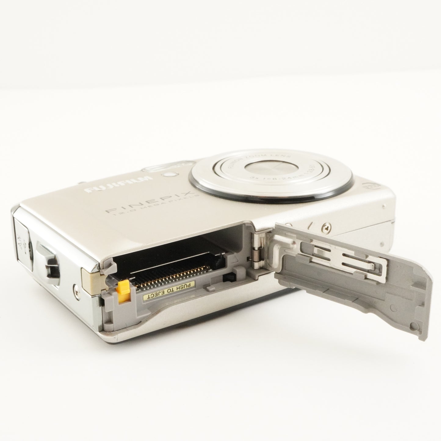 FUJIFILM FinePix F50fd Silver With 2GB SD Card Digital Camera from Japan #8667