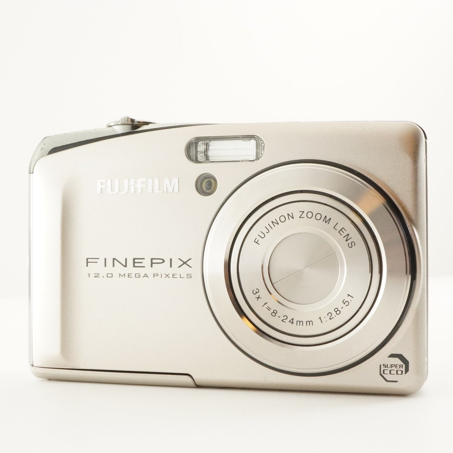 FUJIFILM FinePix F50fd Silver With 2GB SD Card Digital Camera from Japan #8667