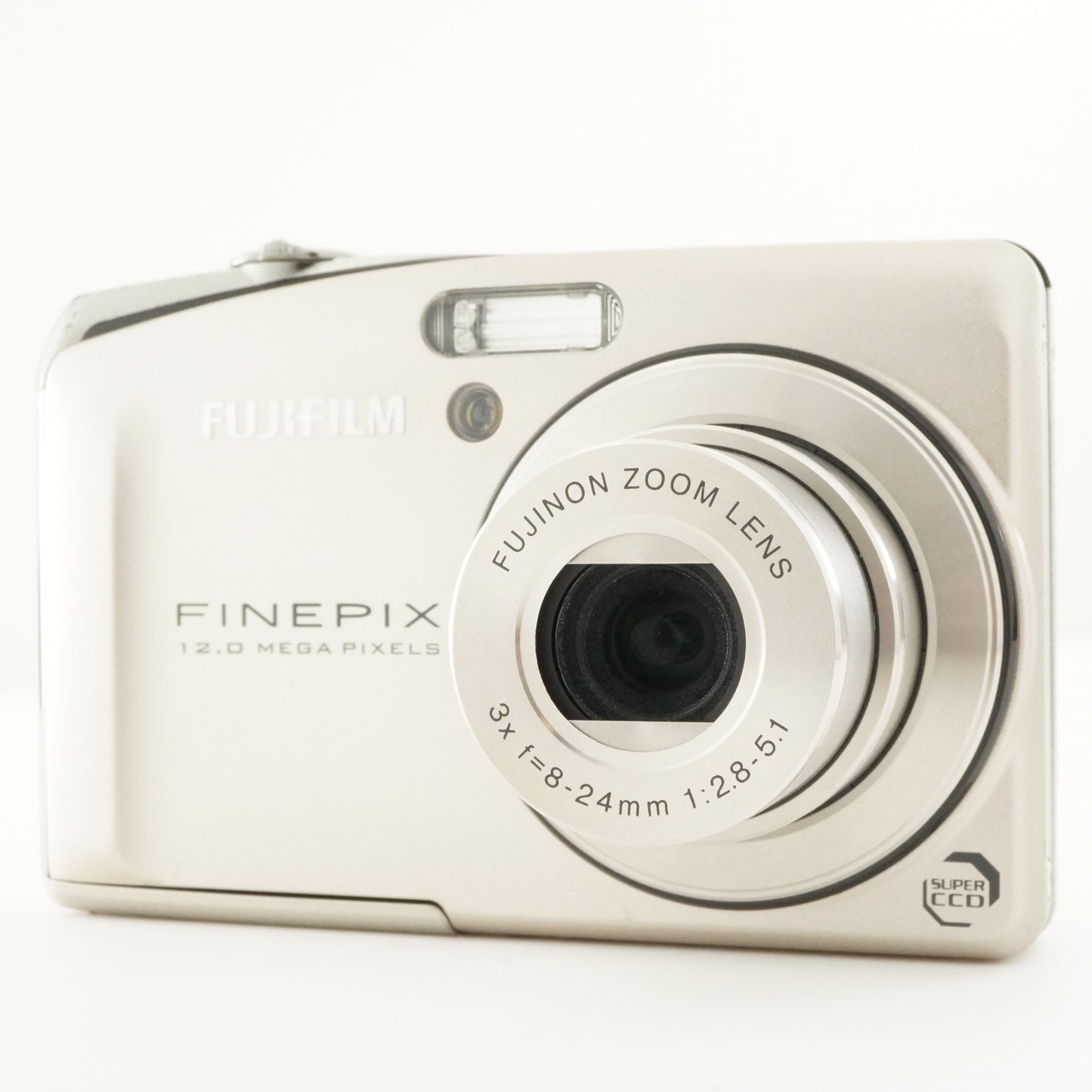 FUJIFILM FinePix F50fd Silver With 2GB SD Card Digital Camera from Japan #8667