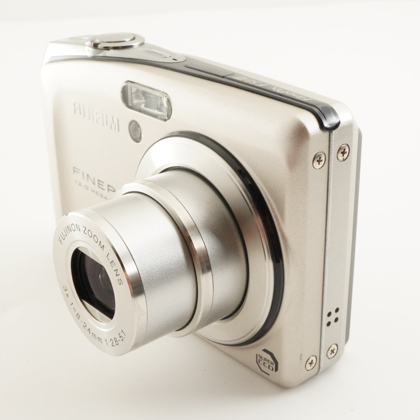 FUJIFILM FinePix F50fd Silver With 2GB SD Card Digital Camera from Japan #8667