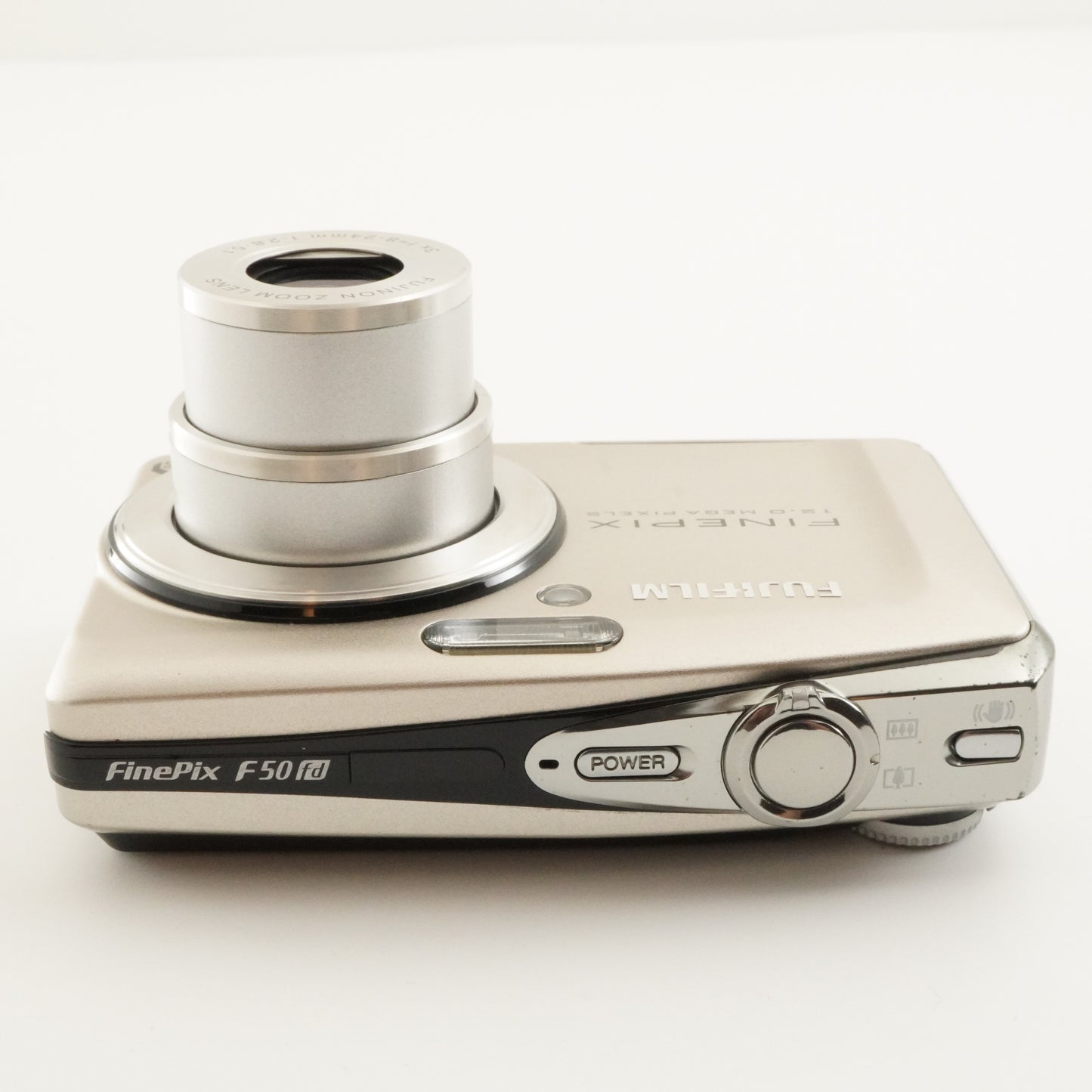 FUJIFILM FinePix F50fd Silver With 2GB SD Card Digital Camera from Japan #8667