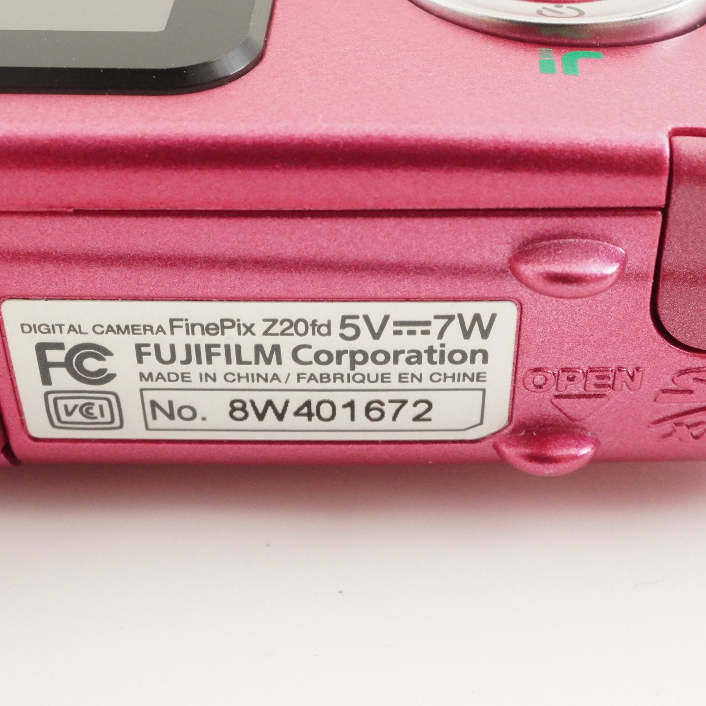 FUJIFILM FinePix Z20fd Pink With 2GB SD Card Digital Camera from Japan #8668