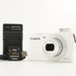 Canon PowerShot S200 White With 4GB SDHC Card Digital Camera from Japan #8684