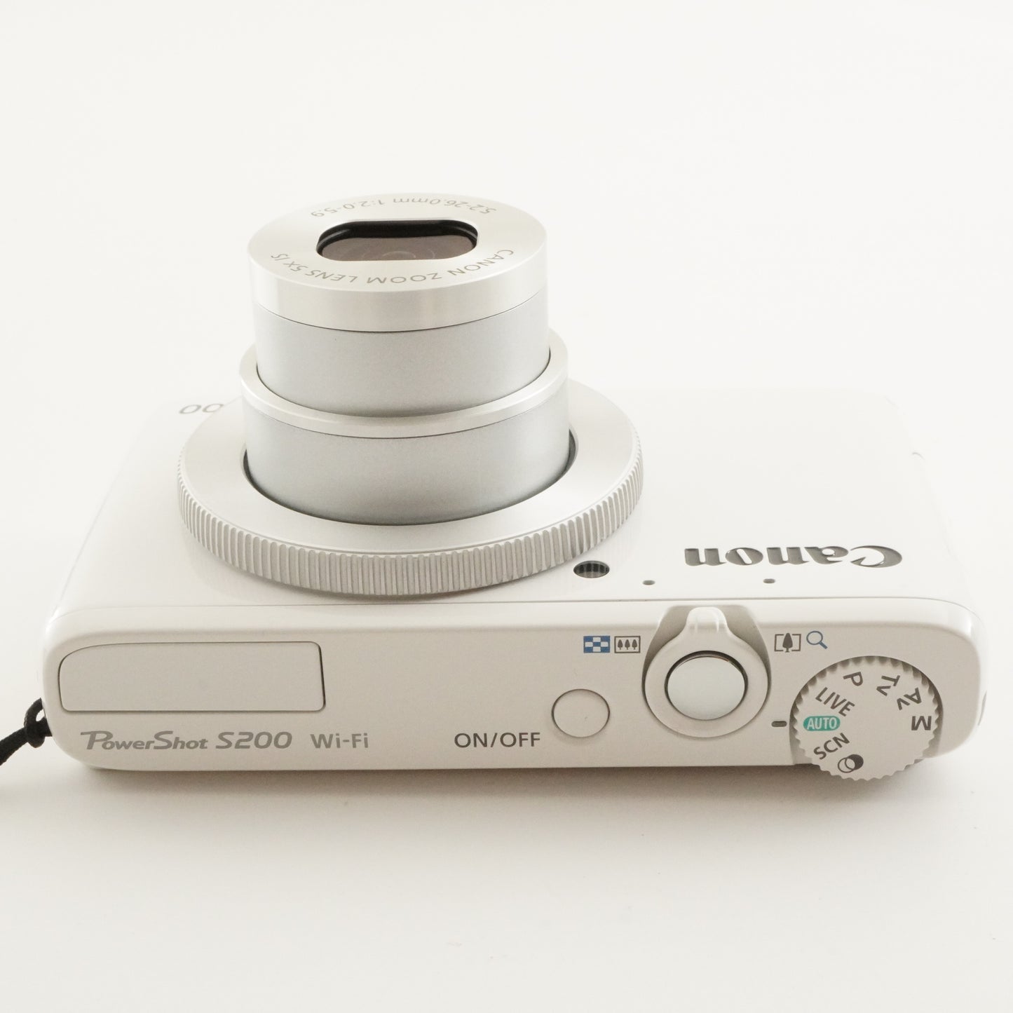 Canon PowerShot S200 White With 4GB SDHC Card Digital Camera from Japan #8684