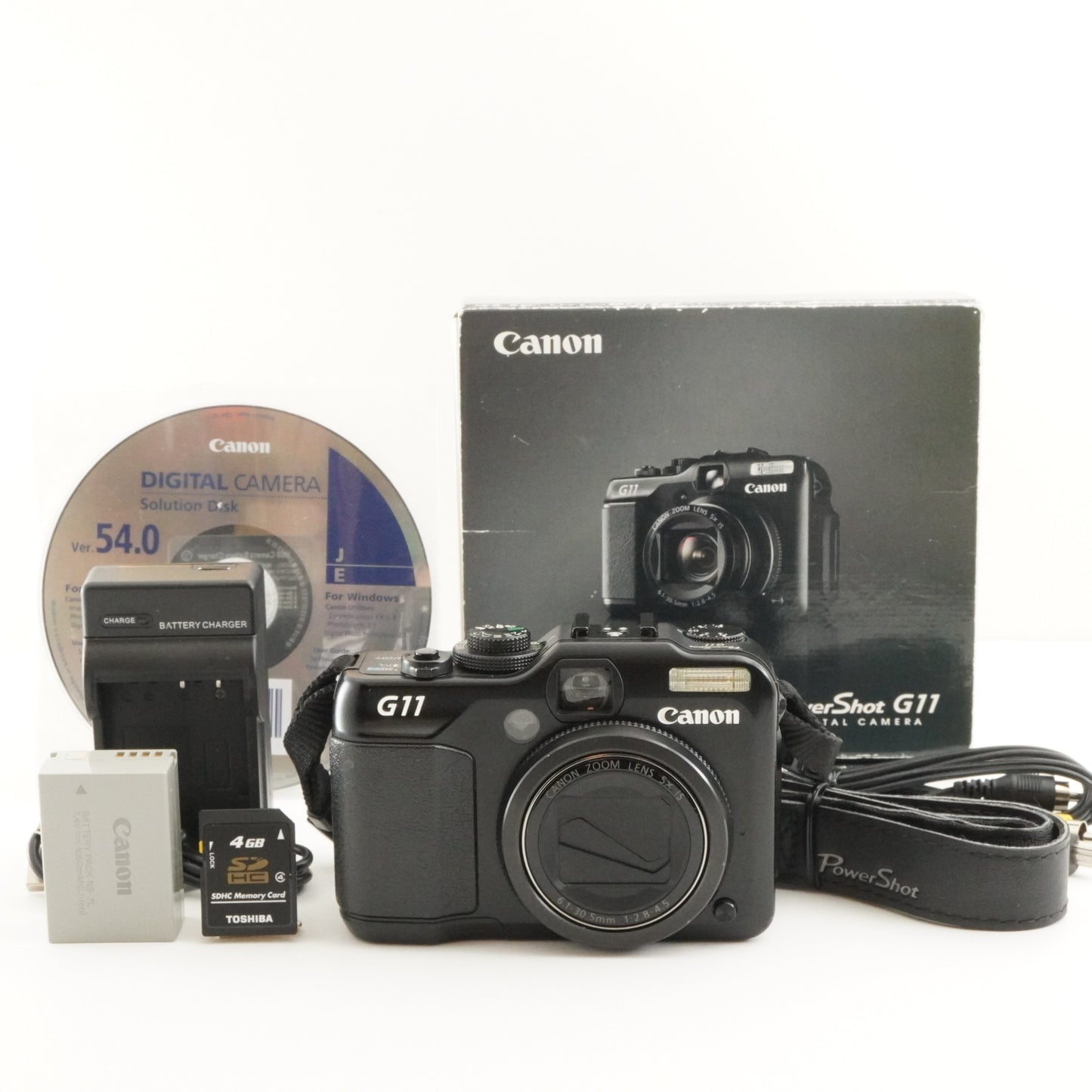 Canon PowerShot G11 In Box With 4GB SDHC Card Digital Camera from Japan #8703