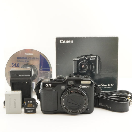 Canon PowerShot G11 In Box With 4GB SDHC Card Digital Camera from Japan #8703
