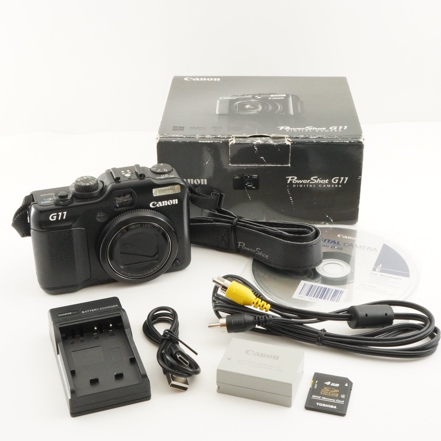 Canon PowerShot G11 In Box With 4GB SDHC Card Digital Camera from Japan #8703