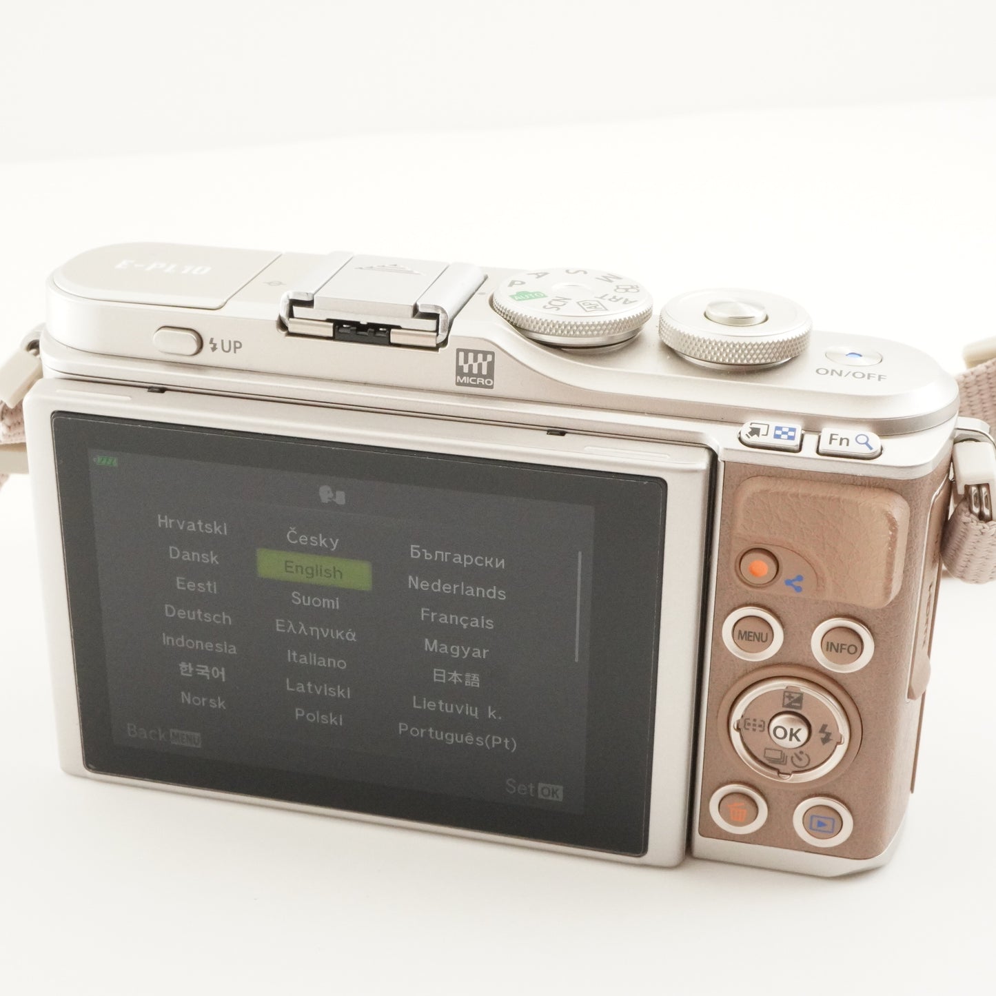 [8,081 Shots] OLYMPUS PEN E-PL10 Brown + 14-42 + 40-150 +4GB SD from Japan #8717