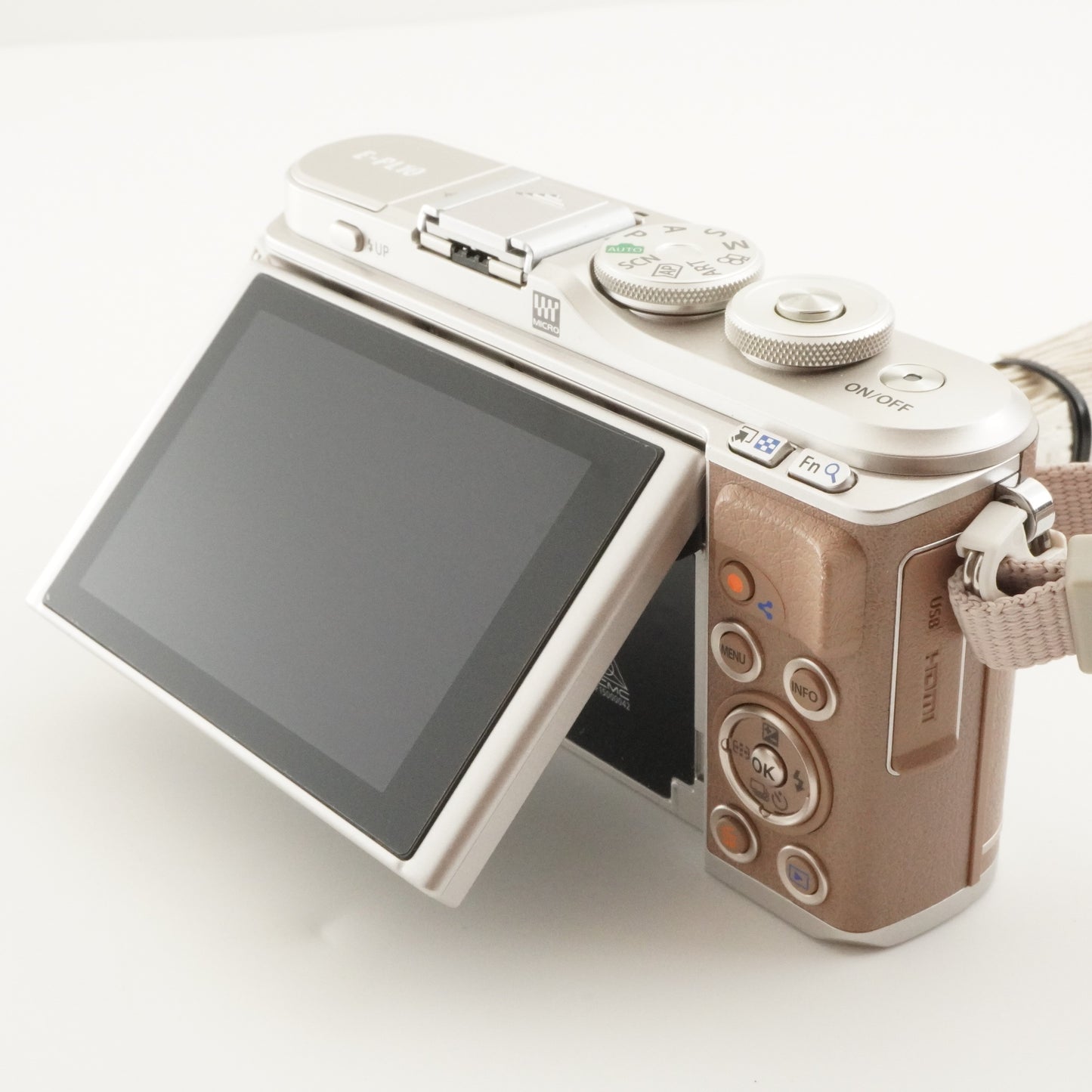 [8,081 Shots] OLYMPUS PEN E-PL10 Brown + 14-42 + 40-150 +4GB SD from Japan #8717