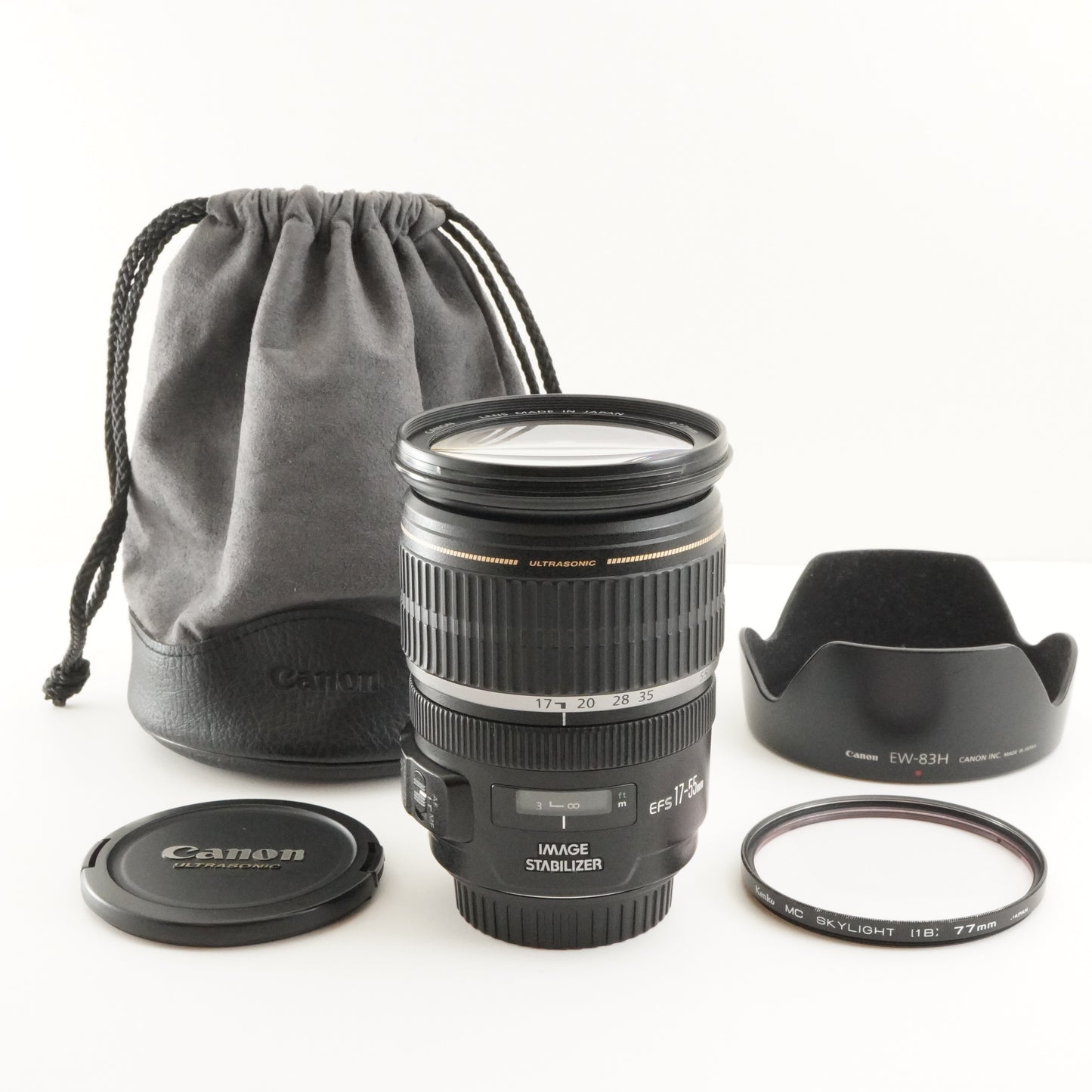 Canon EF-S 17-55mm F2.8 IS USM With Pouch AF ZOOM Lens from Japan #8756