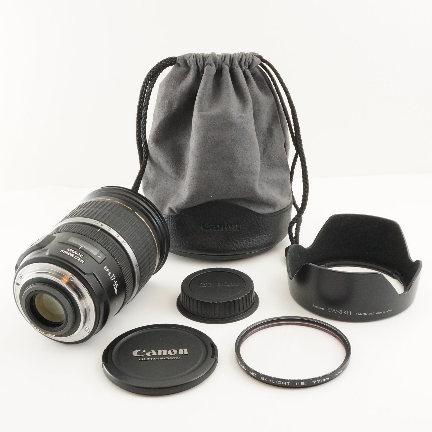 Canon EF-S 17-55mm F2.8 IS USM With Pouch AF ZOOM Lens from Japan #8756