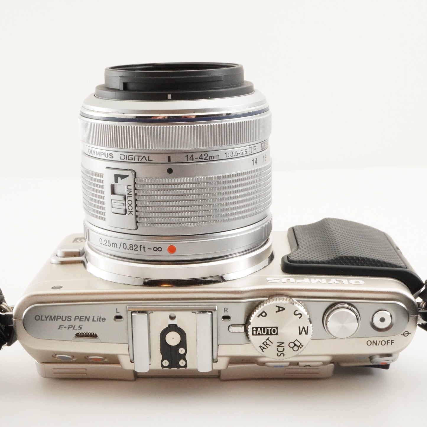 [3,959 Shots] OLYMPUS PEN Lite E-PL5 Silver +14-42mm+Case+4GBSD from Japan #8841