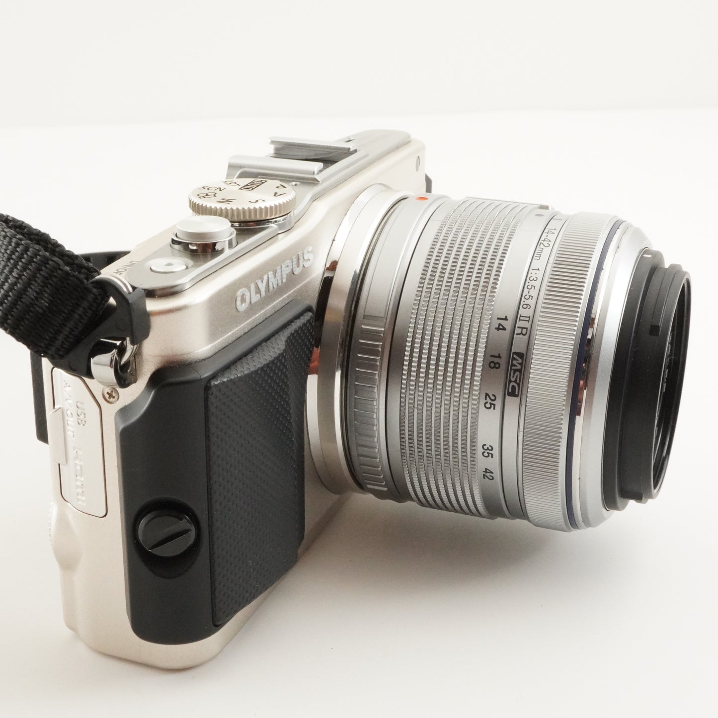 [3,959 Shots] OLYMPUS PEN Lite E-PL5 Silver +14-42mm+Case+4GBSD from Japan #8841