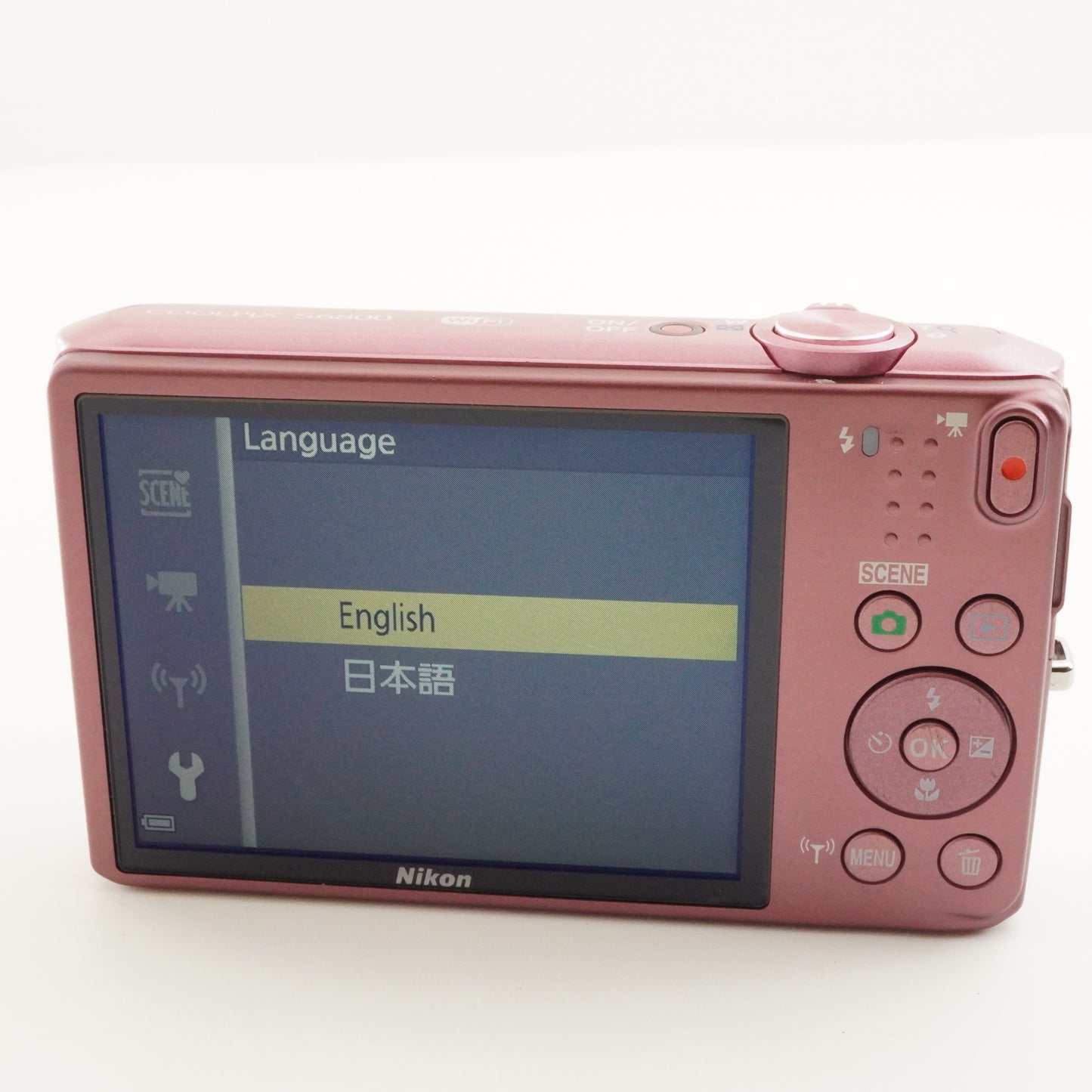 Nikon COOLPIX S6800 Pink With 4GB SDHC Card Digital Camera from Japan #8850