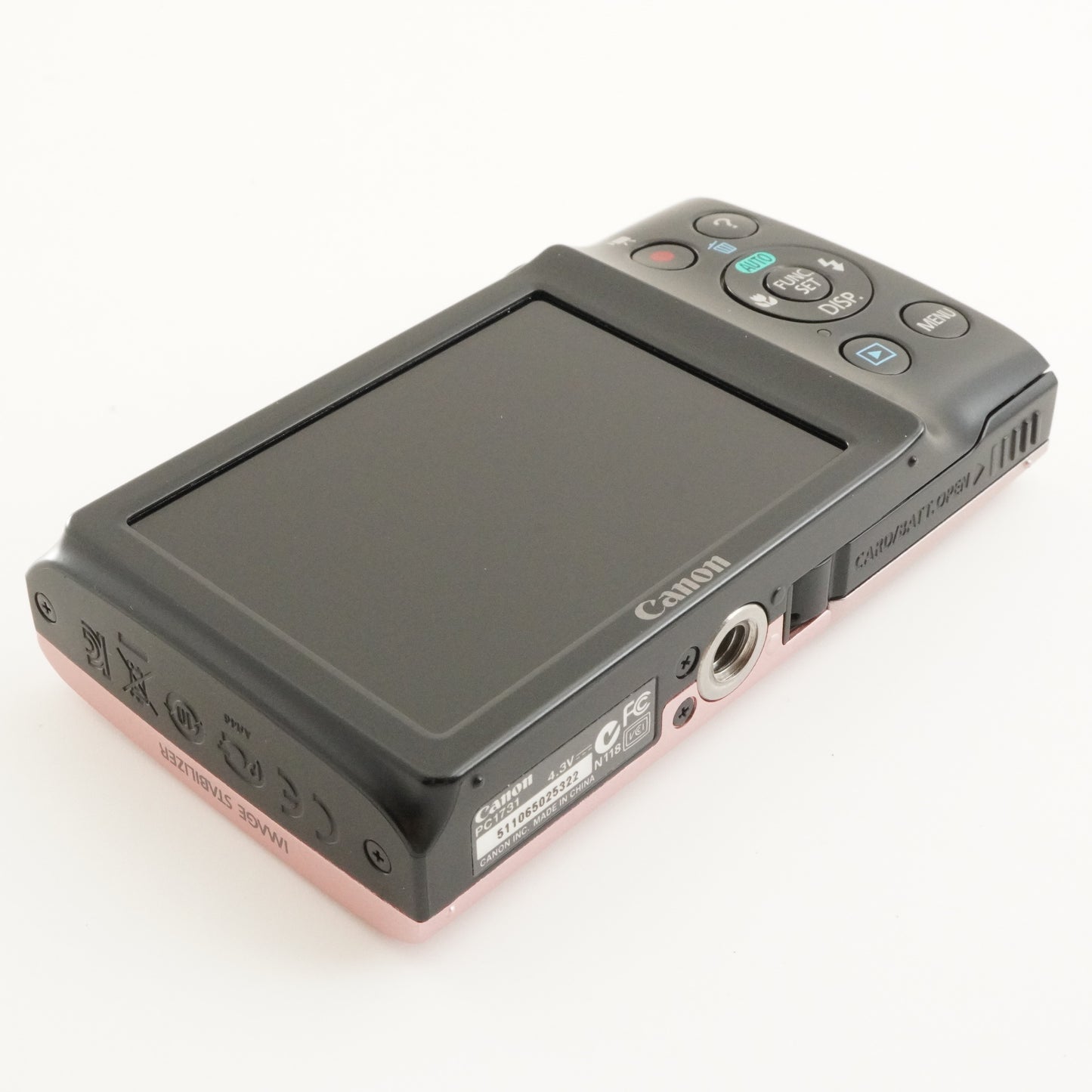 Canon PowerShot A2400 IS Pink With 4GB SDHC Card Digital Camera from Japan #8885