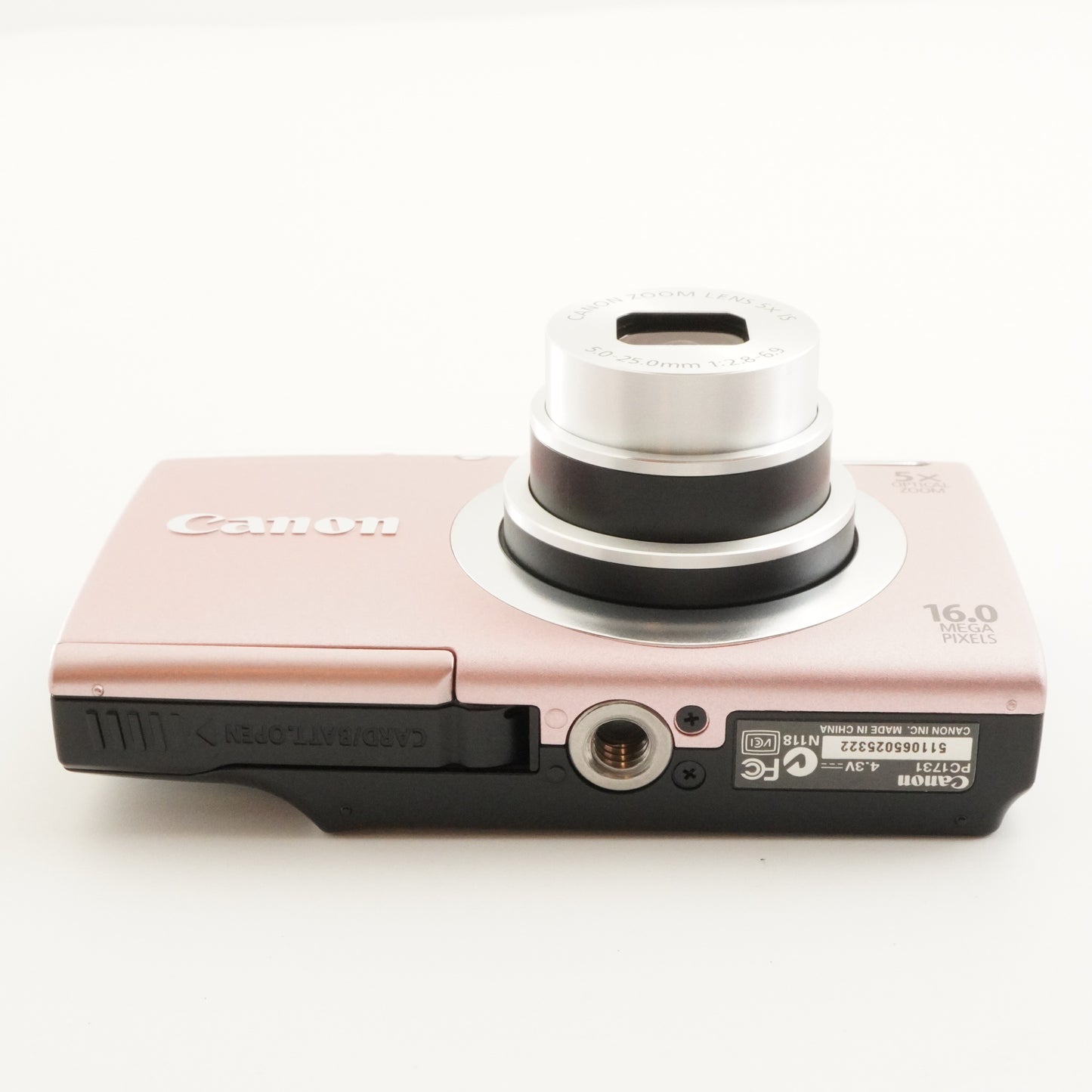 Canon PowerShot A2400 IS Pink With 4GB SDHC Card Digital Camera from Japan #8885