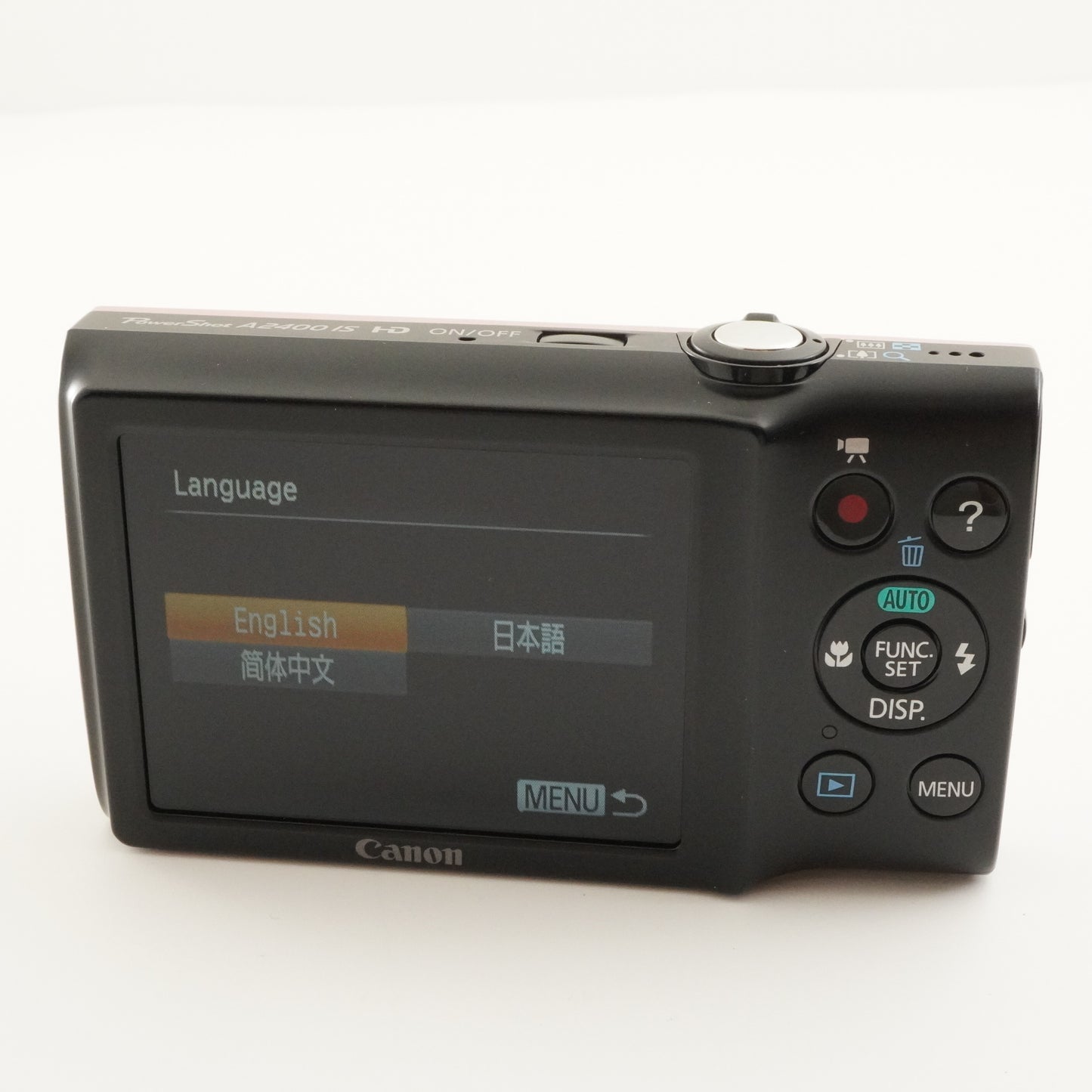 Canon PowerShot A2400 IS Pink With 4GB SDHC Card Digital Camera from Japan #8885