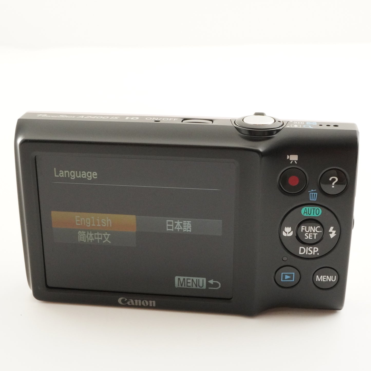 Canon PowerShot A2400 IS Pink With 4GB SDHC Card Digital Camera from Japan #8886