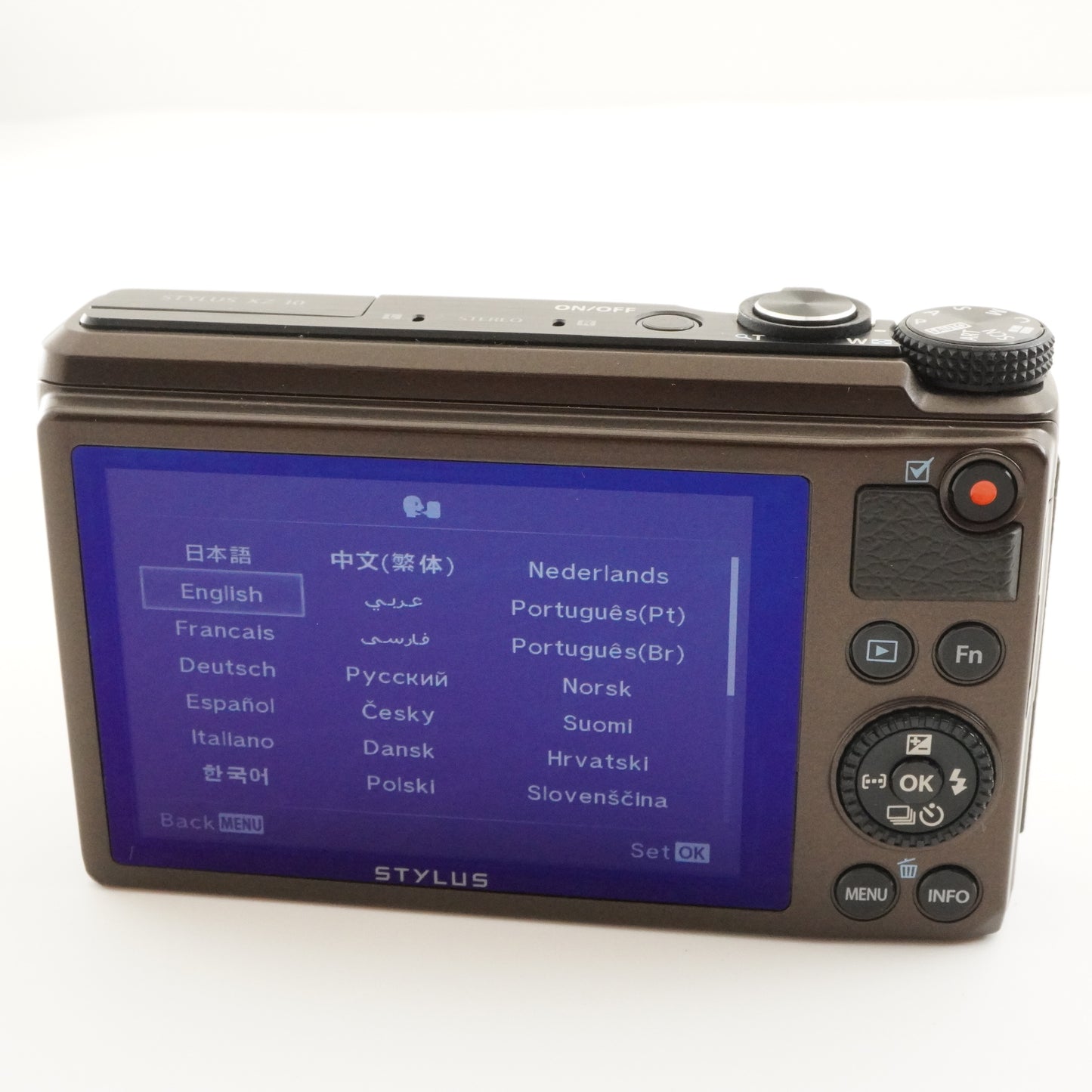 OLYMPUS STYLUS XZ-10 Brown With 4GB SDHC Card Digital Camera from Japan #8891