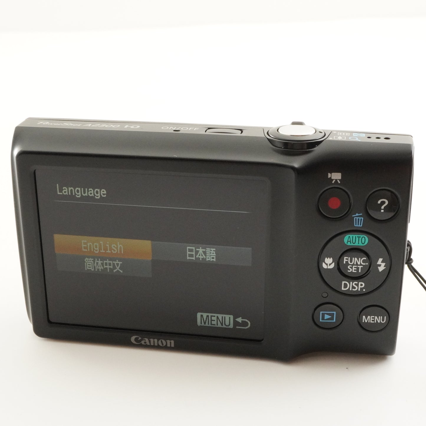 Canon PowerShot A2300 Black With 4GB SDHC Card Digital Camera from Japan #8892