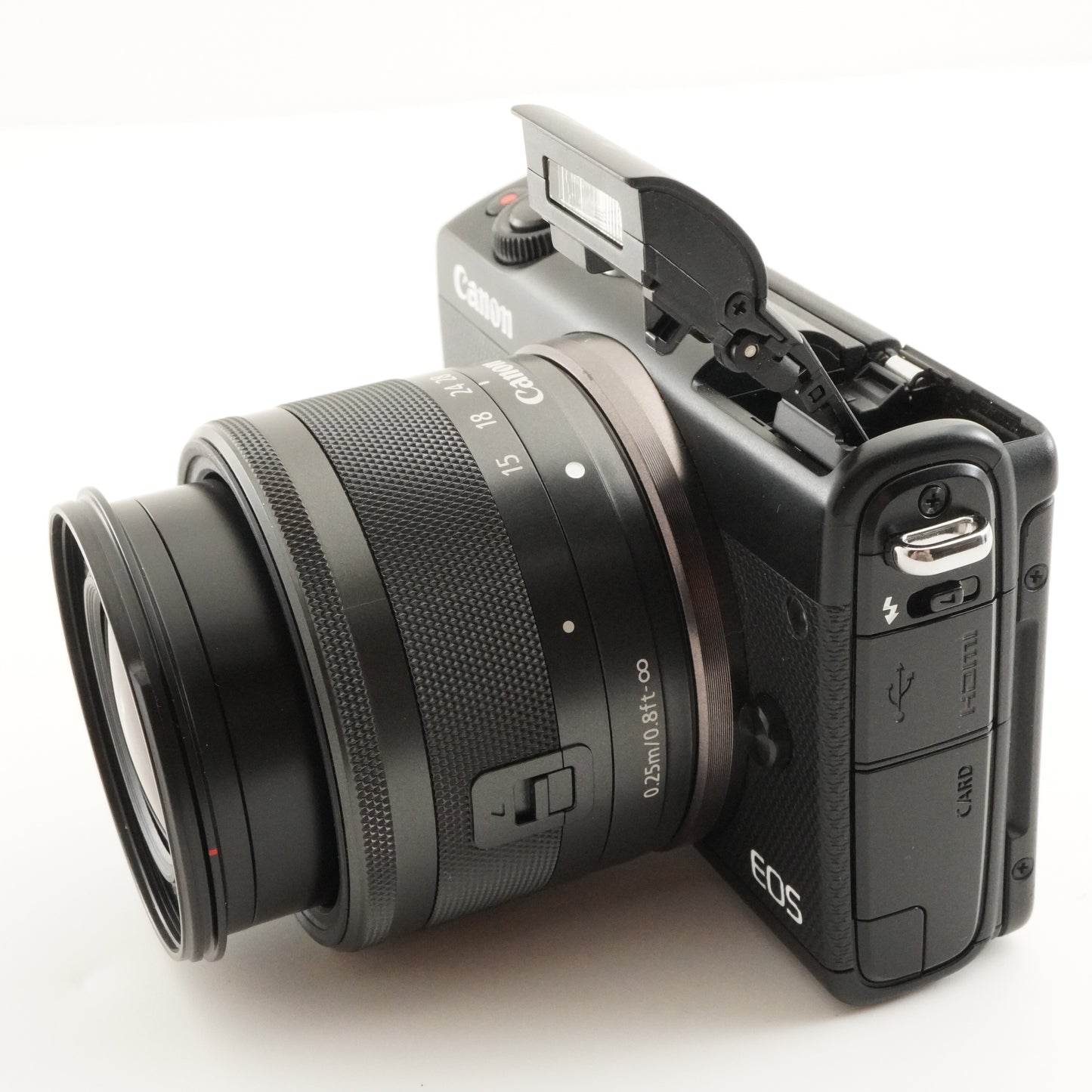 Canon EOS M100 Black + EF-M 15-45mm IS STM + 16GB SDHC Card from Japan #8907