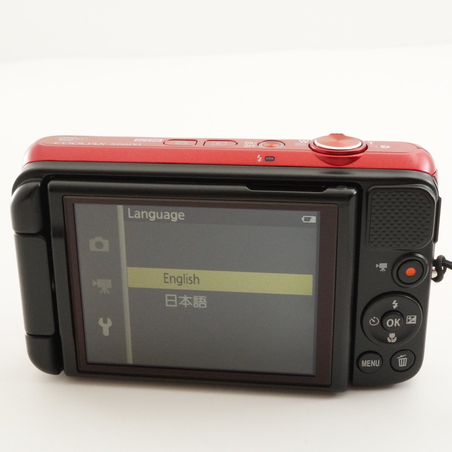 Nikon COOLPIX S6600 Red With 4GB SDHC Card Digital Camera from Japan #8929