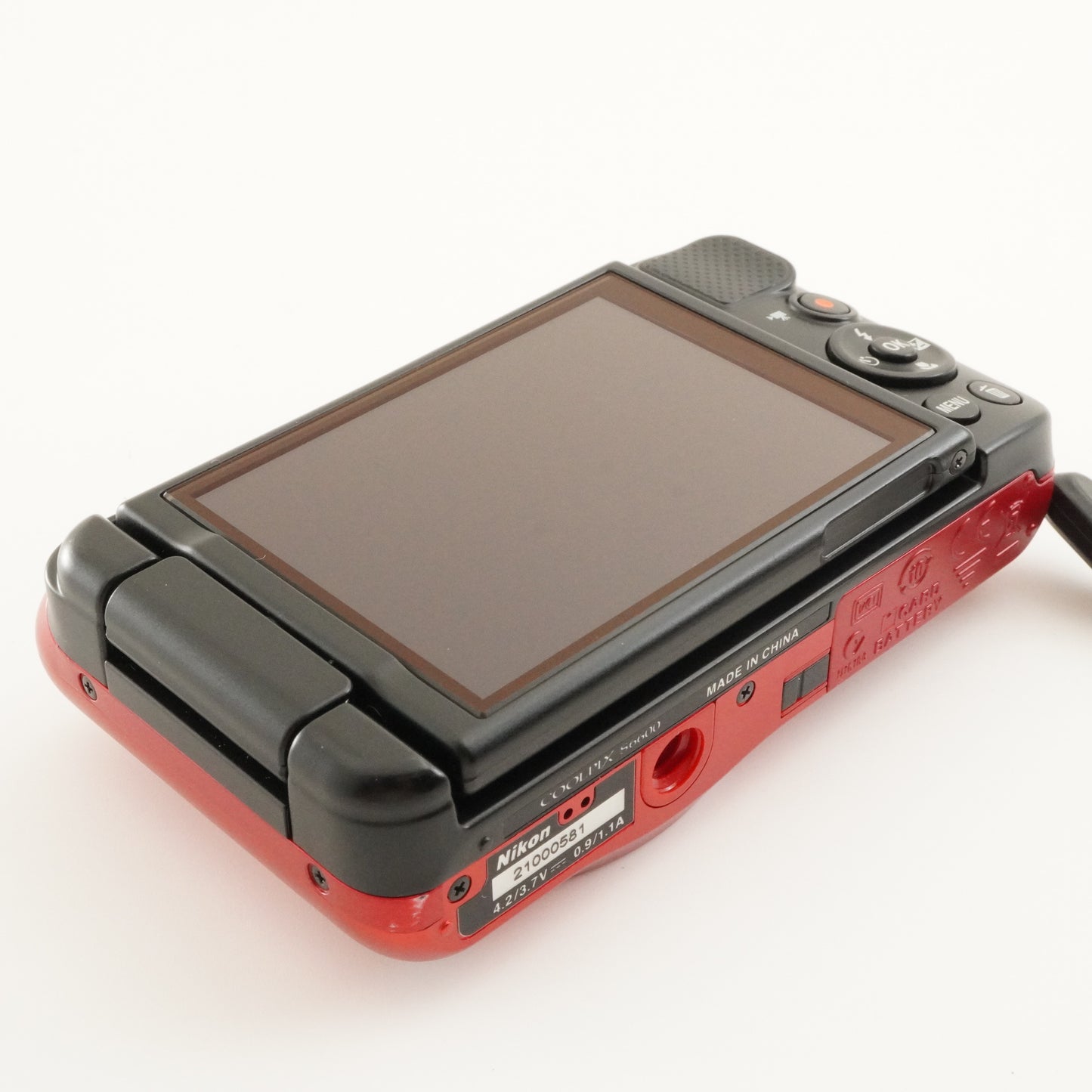 Nikon COOLPIX S6600 Red With 4GB SDHC Card Digital Camera from Japan #8929