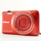 Nikon COOLPIX S6600 Red With 4GB SDHC Card Digital Camera from Japan #8929