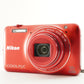 Nikon COOLPIX S6600 Red With 4GB SDHC Card Digital Camera from Japan #8929