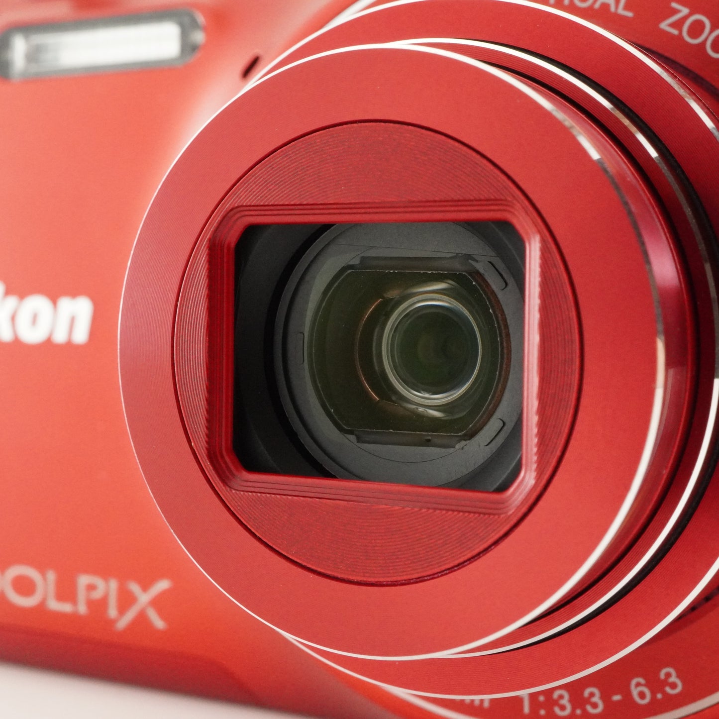 Nikon COOLPIX S6600 Red With 4GB SDHC Card Digital Camera from Japan #8929