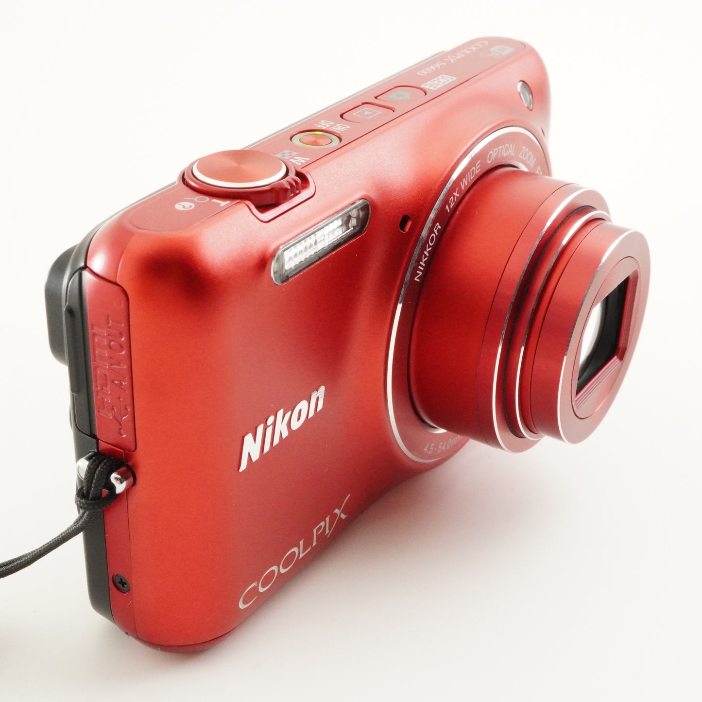 Nikon COOLPIX S6600 Red With 4GB SDHC Card Digital Camera from Japan #8929