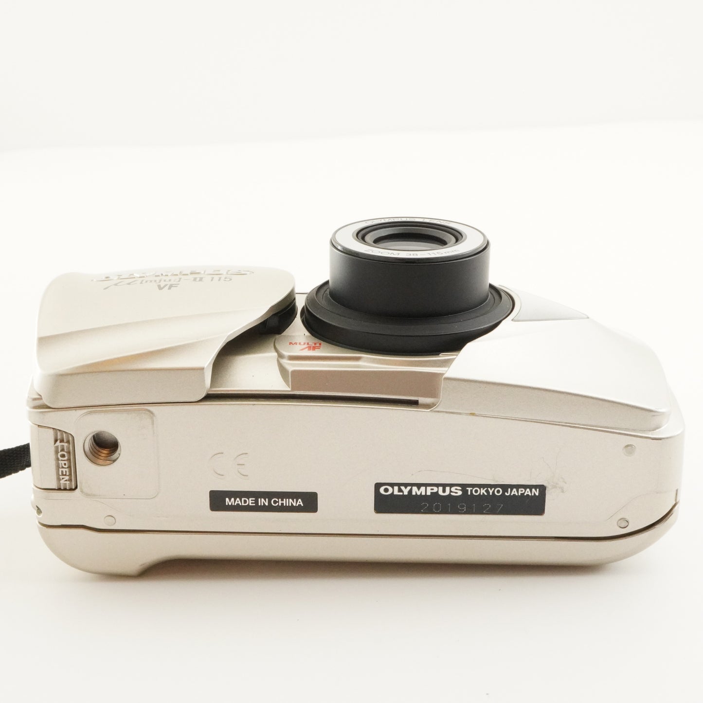 OLYMPUS mju II 115 VF + RC200 Point & Shoot Film Camera from Japan #8939