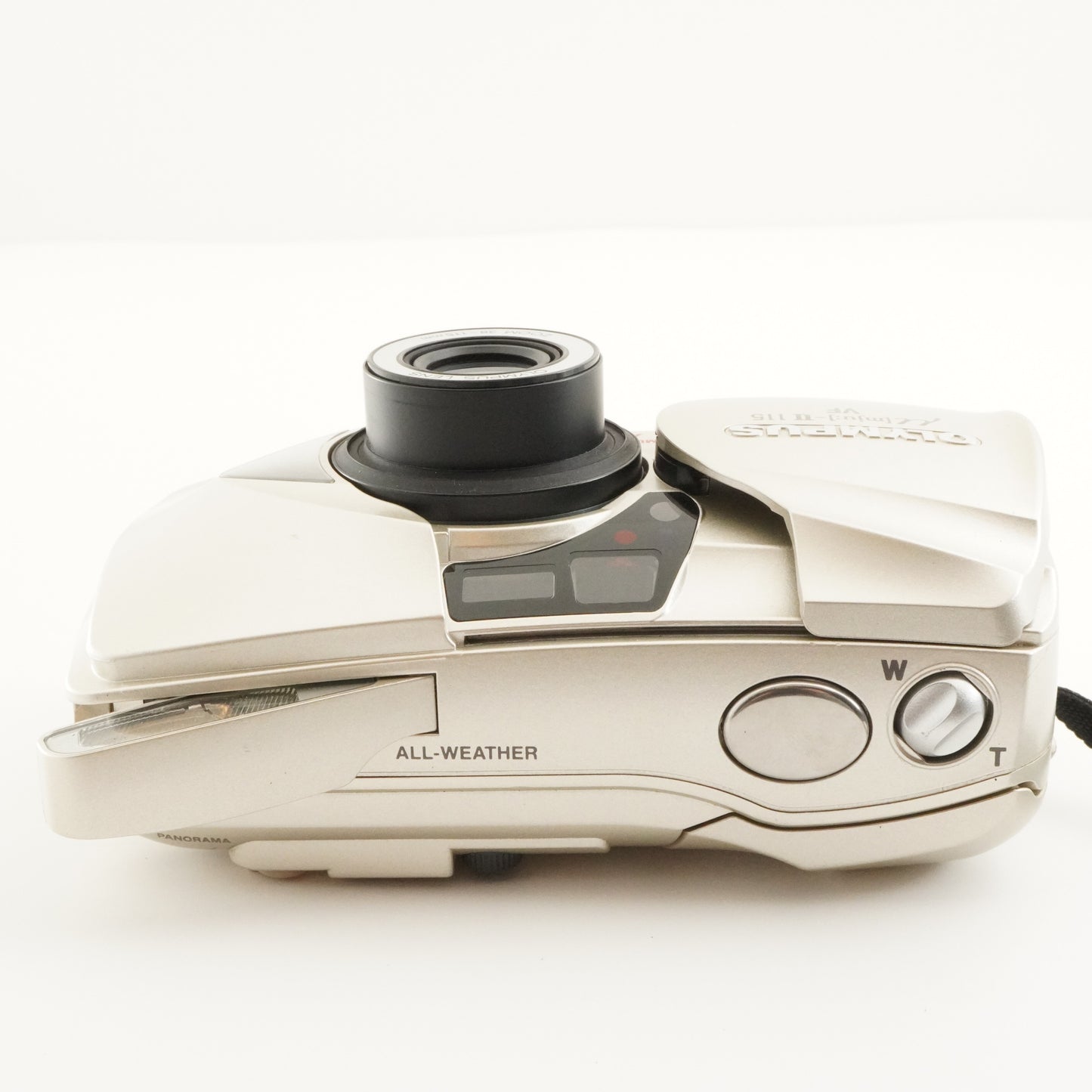 OLYMPUS mju II 115 VF + RC200 Point & Shoot Film Camera from Japan #8939