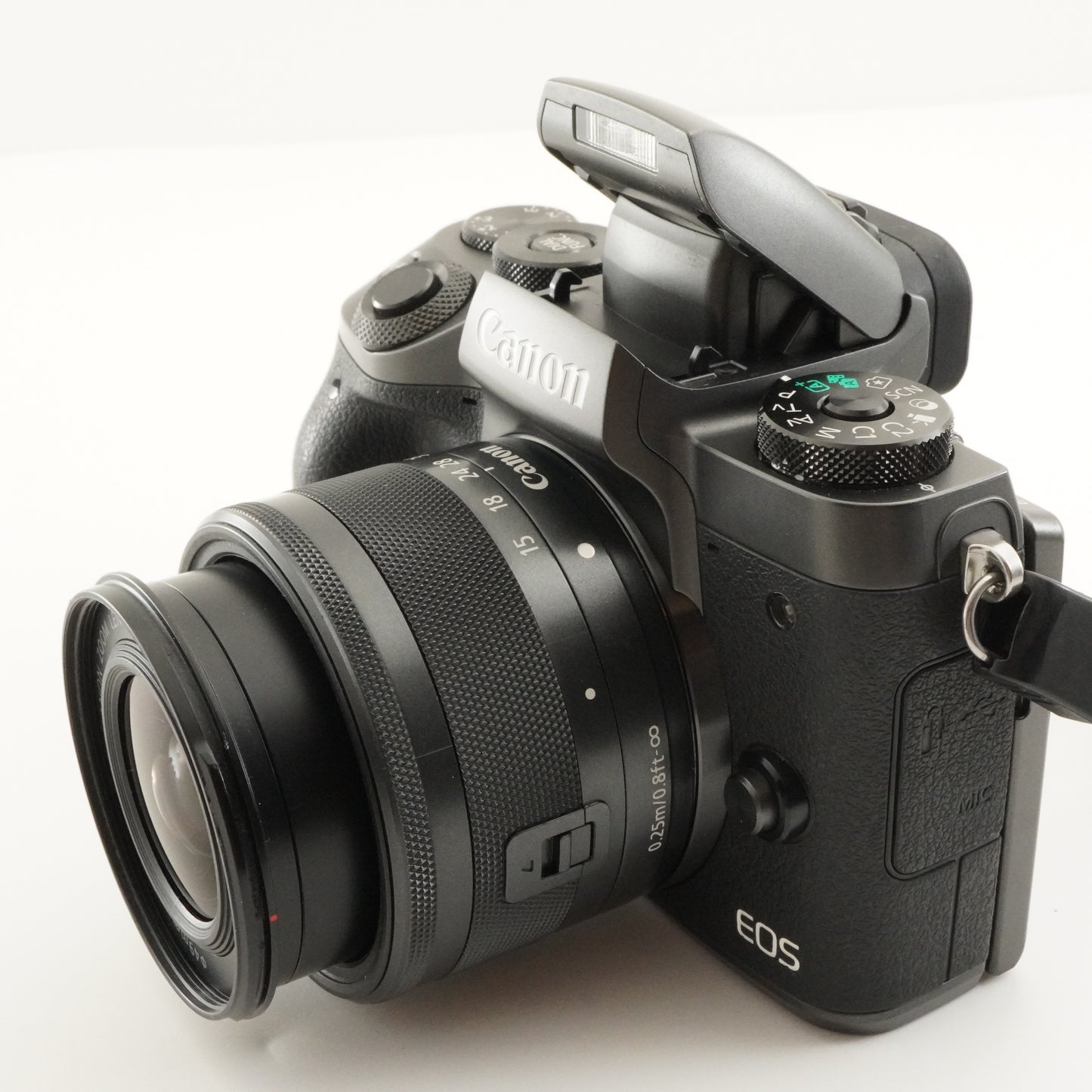 Canon EOS M5 Black + EF-M 15-45mm IS STM + 8GB SDHC Card from Japan #9010