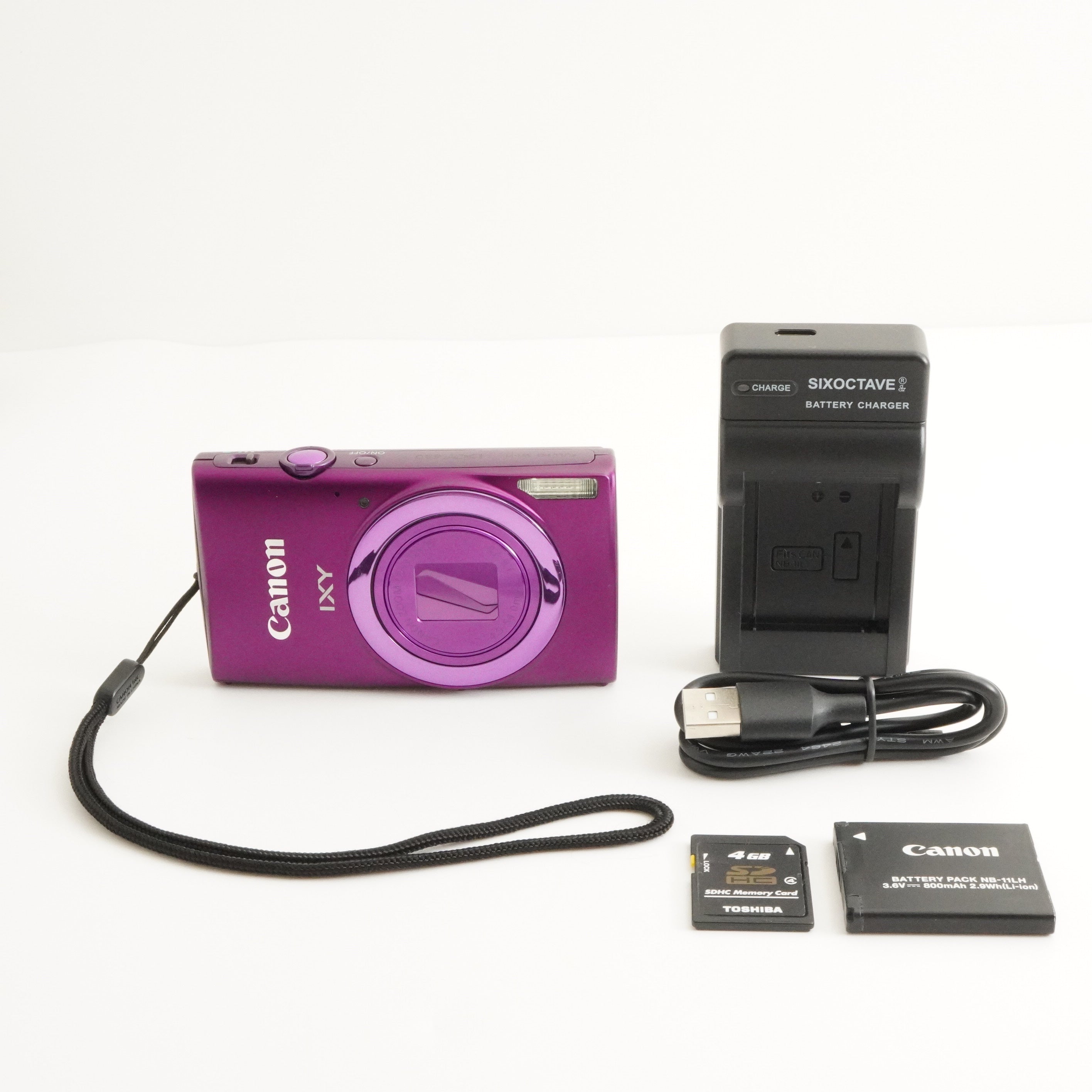 Canon IXY 630 Purple With 4GB SDHC Card Digital Camera from Japan