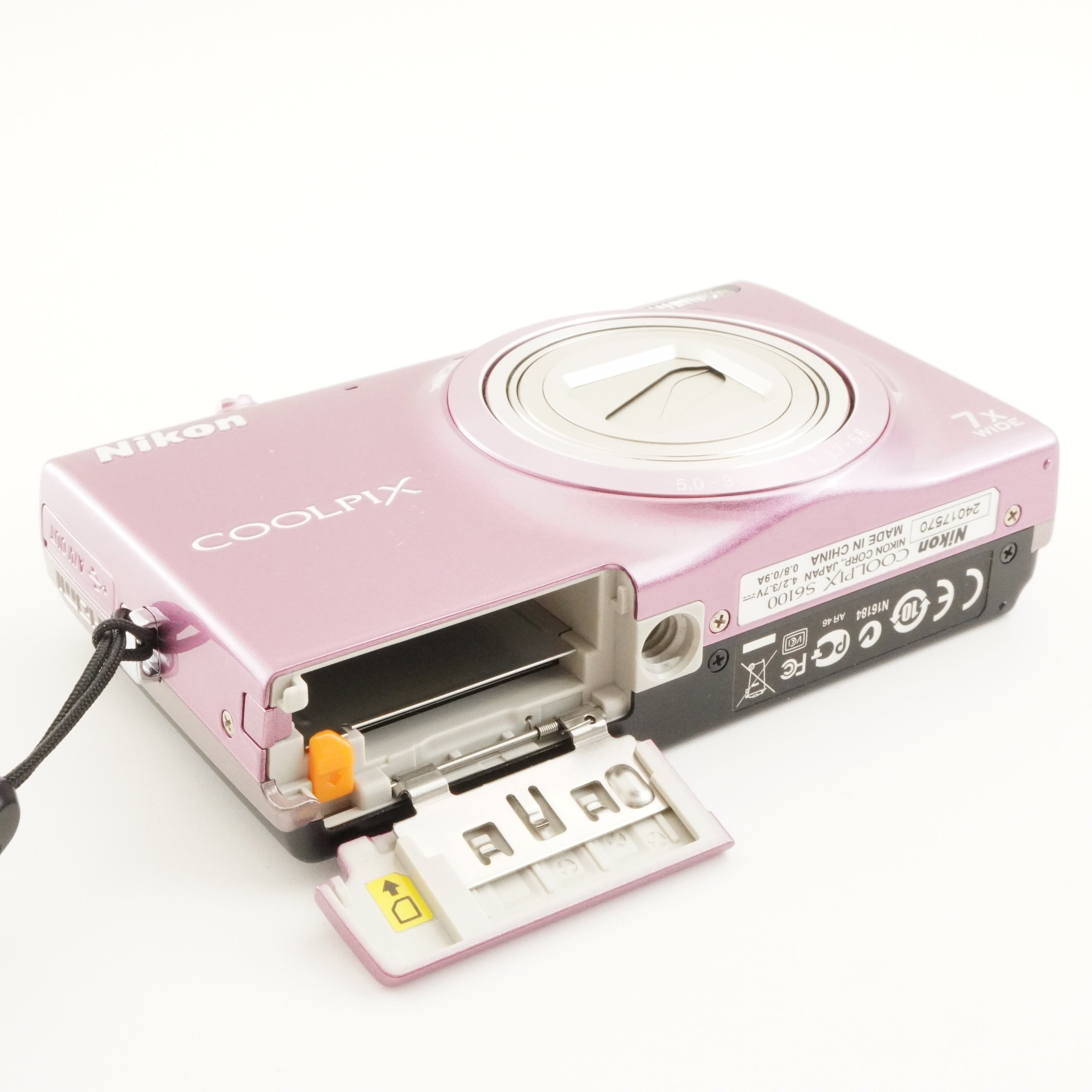 Nikon COOLPIX S6100 Pink With 4GB SDHC Card Digital Camera from