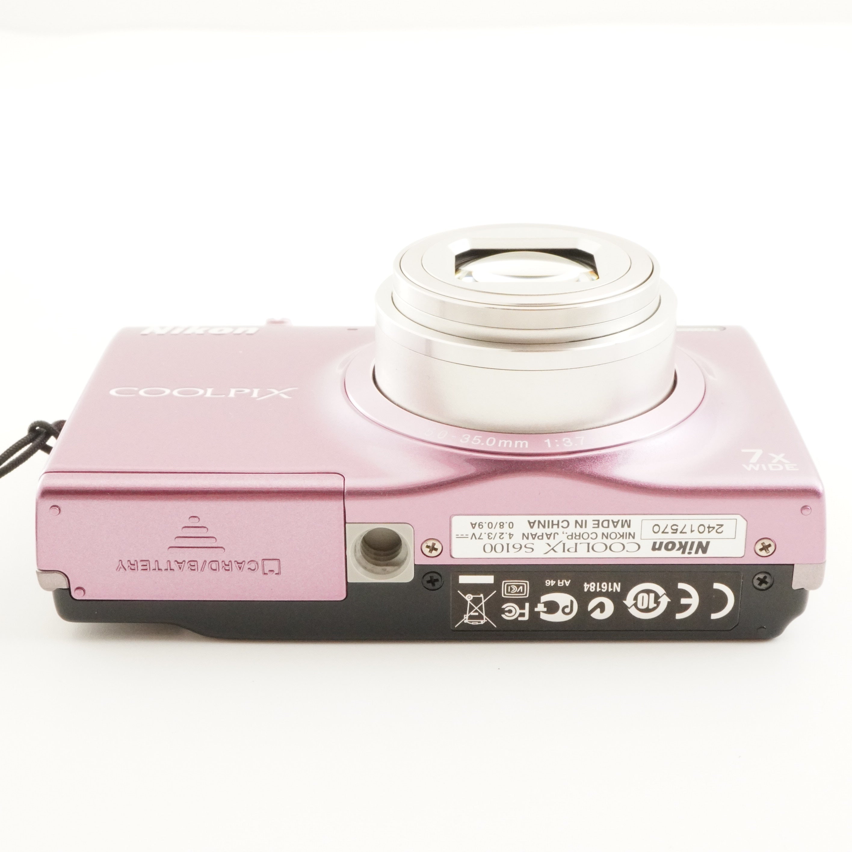 Nikon COOLPIX S6100 Pink With 4GB SDHC Card Digital Camera from