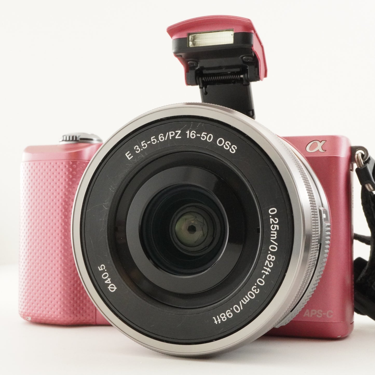 [2,652 Shots] SONY a5000 Pink +E PZ 16-50mm +4GBSD ILCE-5000 from Japan #9408