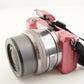 [2,652 Shots] SONY a5000 Pink +E PZ 16-50mm +4GBSD ILCE-5000 from Japan #9408