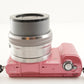 [2,652 Shots] SONY a5000 Pink +E PZ 16-50mm +4GBSD ILCE-5000 from Japan #9408