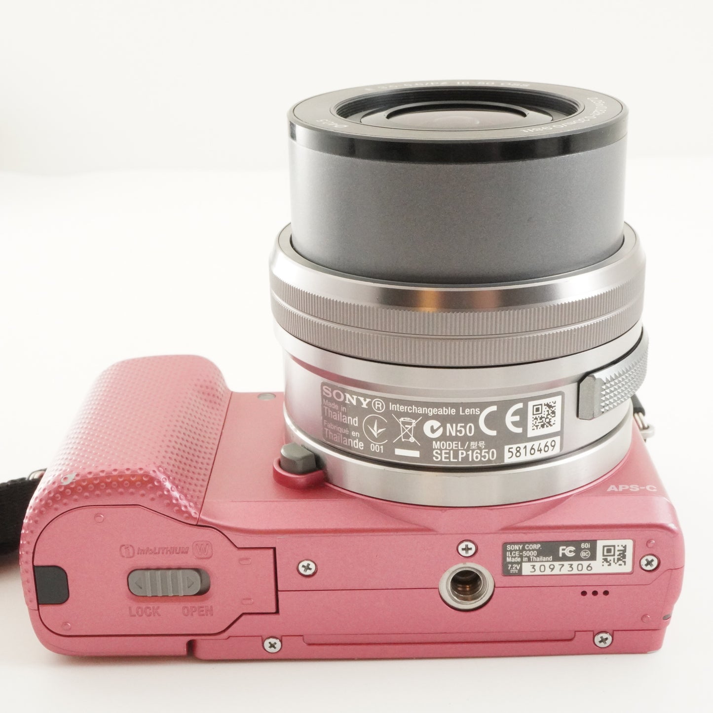 [2,652 Shots] SONY a5000 Pink +E PZ 16-50mm +4GBSD ILCE-5000 from Japan #9408