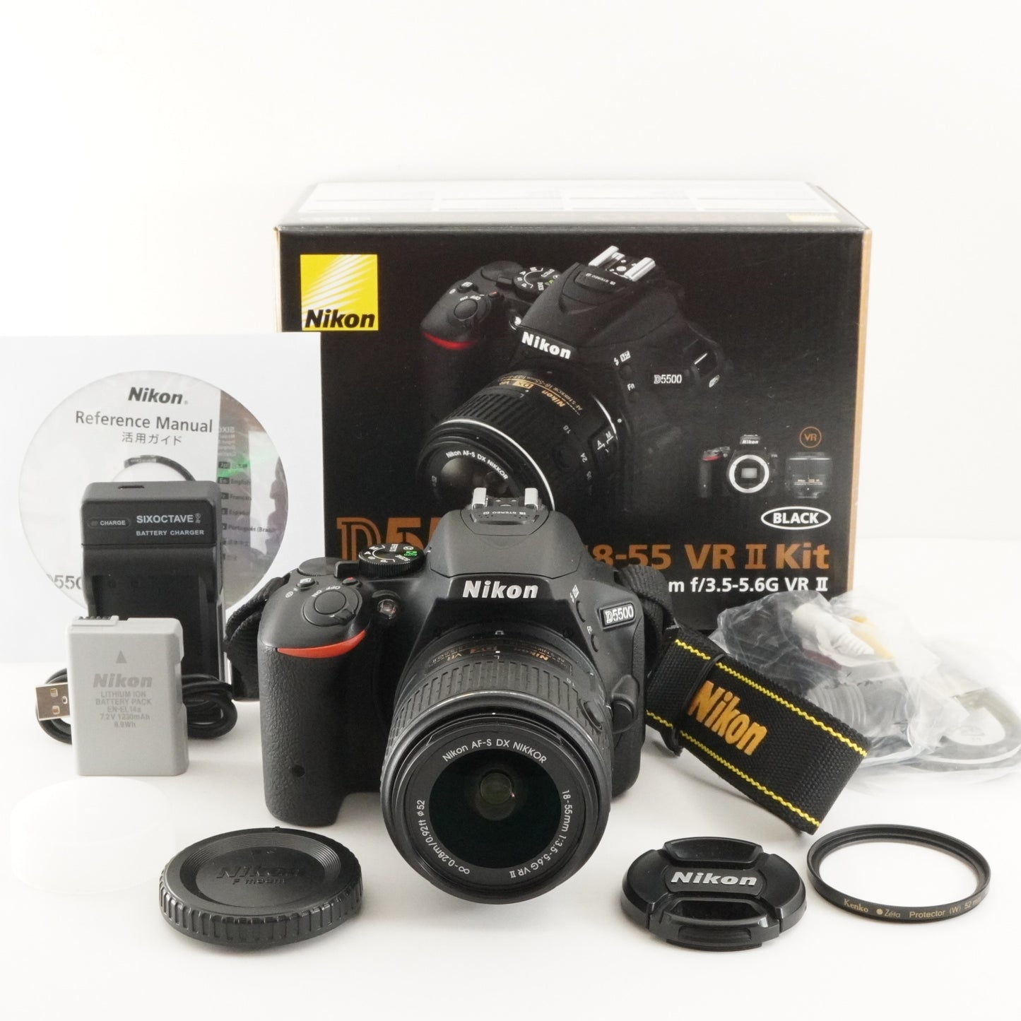 [3,346 Shots] Nikon D5500 + AF-S 18-55mm G II VR In Box from Japan #9484