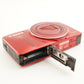 Canon PowerShot SX600 HS Red + 4GB SDHC Card Digital Camera from Japan #9535